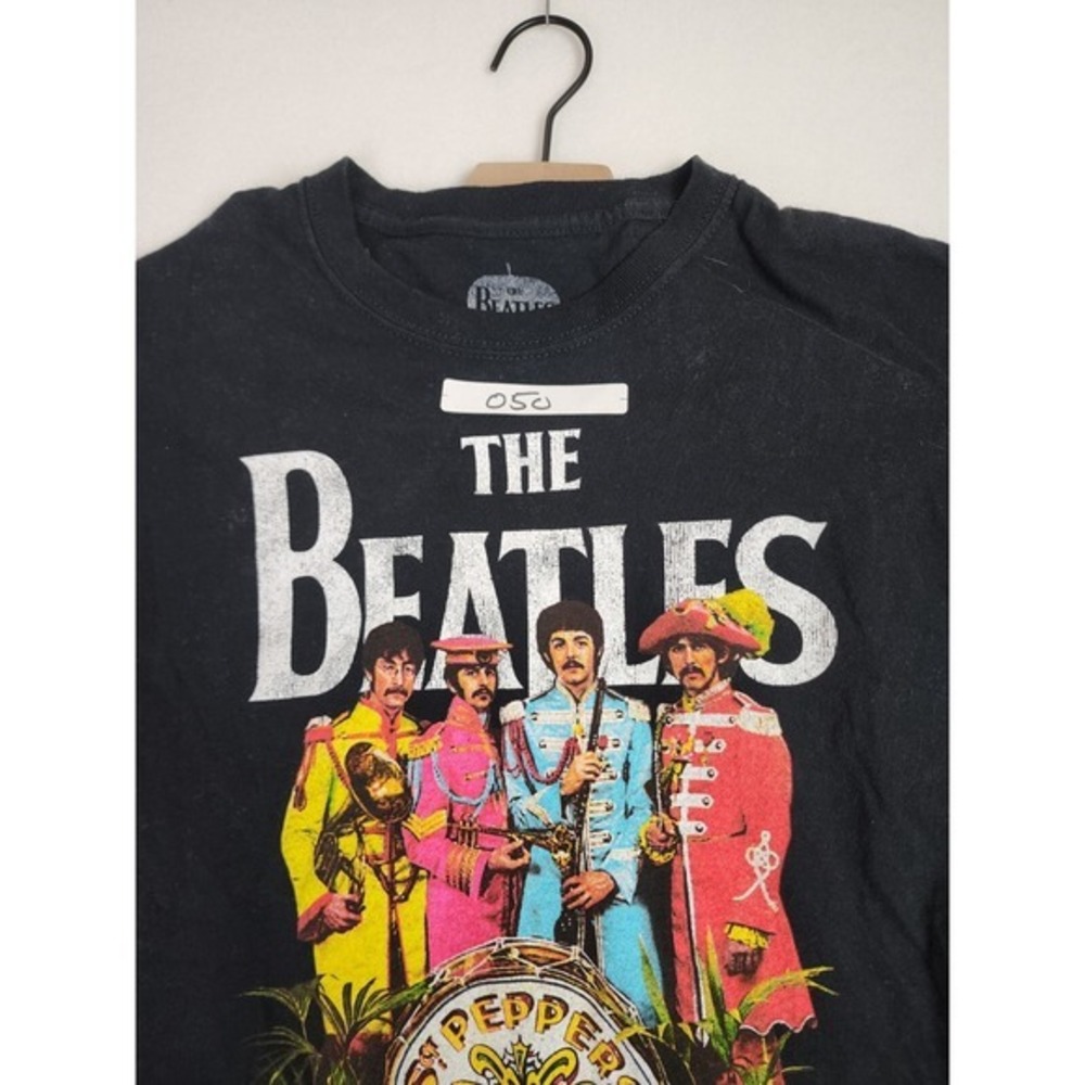 Beetles Shirt Large Mens Sgt Peppers Black - Picture 12 of 12